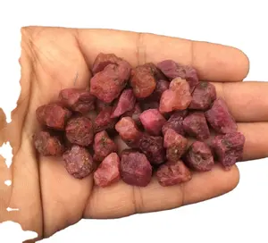 Gema Natural de zafiro rosa, cristal curativo Natural sin procesar, venta al por mayor de India