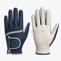 Gants de golf en cuir de haute qualité, légers, antidérapants, avec sangle de poignet réglable pour une utilisation durable, adhérence constante par tous les temps
