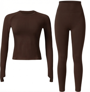 Wholesale Women's <b>Thermal</b> <b>Underwear</b> Crew Neck Elastic Waist 2-Piece Slim Fit Seamed Comfortable Quick Dry Base Layer Clothing - Product Image 1