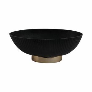 Bol à fruits sur piédestal, finition noire, style moderne, pour la décoration intérieure, vaisselle de salon, bols décoratifs. - Product Image 3