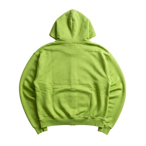 Sudadera con capucha personalizada con cremallera completa, verde, de forro polar grueso, para hombre, informal, holgada, de manga larga, chaqueta de invierno, ropa de abrigo. - Product Image 2