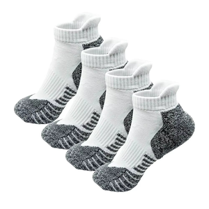 Ankle <b>Socks</b> Men Women <b>Running</b> Sport Quick Dry Knitted Breathable White Gray Black Green Solid Color Summer Thin Fit - Product Image 3