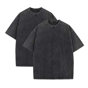 Chemise pour homme en coton biologique 100% tricoté, col roulé, manches courtes, coupe ample, anti-rides, écologique - Product Image 3
