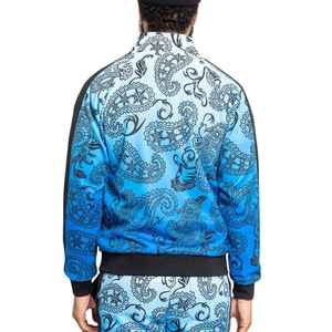 Survêtement en coton et polyester pour homme, personnalisable avec fermeture éclair, nouveau design, qualité supérieure, impression par sublimation, vente en gros - Product Image 3