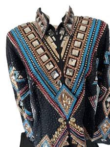 Chaqueta Premium de Estilo Western para Mujer, Ropa de Competición Ecuestre para Vaqueras y Rodeo - Product Image 1