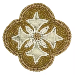 Posavasos Decorativos de Vidrio con Cuentas Estilo Bohemio, Protección de Mesa para Fiestas de Cócteles, Decoración de Mesa Boho Única - Product Image 6