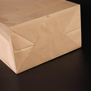 Bolsas de Papel Kraft Ecológicas Impresas Personalizadas con Asas Retorcidas para Comida para Llevar, Café y Comida Rápida - Product Image 3