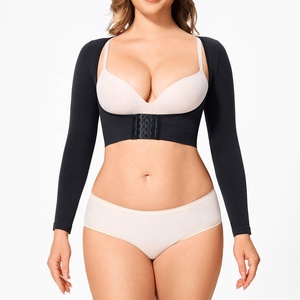 Top <span class=keywords><strong>Modellante</strong></span> Post-operatorio a Maniche Lunghe Senza Cuciture per Donna, Traspirante e ad Alta Compressione - Product Image 4