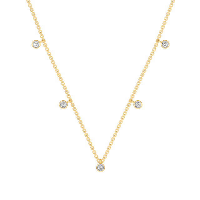 14K 9K 10K 18K Solid Gold Lab Diamond Necklace IGI Certified Ethical Fine Jewelry Manufacturer Wholesale RJC OEM ODM NK706469