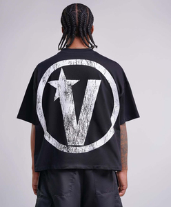 T-shirt Homme Oversize Uni en Jersey Coton/Fibre de Bambou 350g, Coupe Ample Style Urbain - Product Image 3