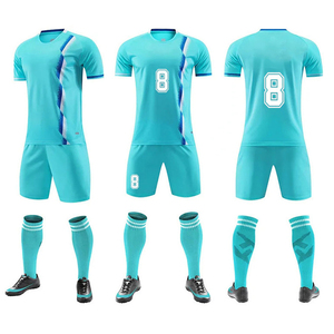 Mens Custom Soccer Jersey Set Gradient Sublimated Short Sleeve Moisture Wicking Breathable <b>Athletic</b> Fit All Season Kit - Product Image 4