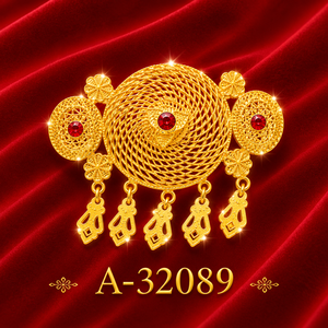 Broche géométrique en alliage plaqué rhodium avec pierres de cristal taillées en forme de cœur rouge pour accessoires de fête pour femmes A-32084 - Product Image 5