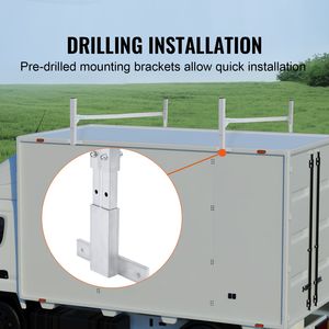 Portapacchi da Tetto per Furgone in Lega di Alluminio, Capacità 400 LBS, Modello Regolabile da 51 Pollici - Product Image 5
