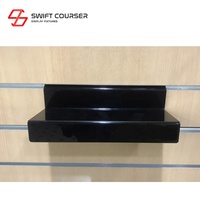 Support d'affichage de chaussures mural en acrylique à une seule pièce avec option de logo personnalisé Modèle SW-018-BK-1 Origine TW Swift Courser Display