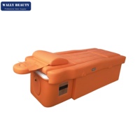 Wally Beauty Cama Eléctrica Japonesa para Spa Capilar, Mueble de Salón, Cama de Masaje y Spa con Lavabo para Pedicura, Silla de Lavado de Cabello