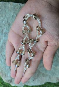 Bracelet en diamants moissanite couleur champagne de 7,5 à 8 mm et blanc de 3 mm, magnifique bracelet pour femme - Product Image 3