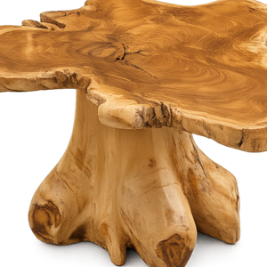 ARTERRA Luxury Teak <b>Root</b> <b>Coffee</b> <b>Table</b> Organic Salvaged Tree Stump Accent <b>Table</b> Irregular Shape Hotel Living Room - Product Image 3