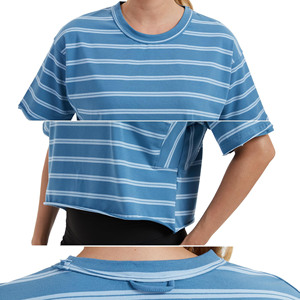 Camisetas Personalizadas con Logotipo para Mujer, Cuello Redondo, 50% Poliéster, 50% Algodón, Transpirables, Estilo Urbano, para Gimnasio y Fitness - Product Image 5