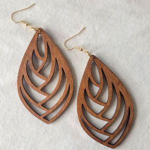 Comprar Pendientes de Madera Hechos a Mano, Bonitos y Elegantes, Pendientes Artesanales de Diseño Único y Creativo, Joyería Hecha a Mano de Moda - Product Image 6