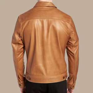 Chaqueta de Motociclista Clásica Personalizada al por Mayor para Hombre, Chaqueta de Cuero Genuino de Primera Calidad con Capucha, Diseño para Invierno - Product Image 2