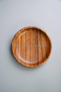 Platos para servir de madera pulida superventas | Vajilla ultrasuave, duradera y ecológica para restaurantes, hogares y catering - Product Image 3