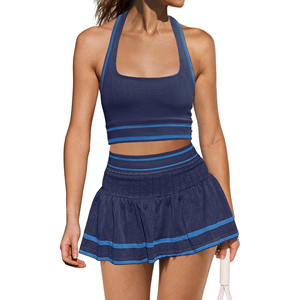 Women’s Pickleball Tank and Skort Lightweight Activewear Pickleball Tank and Skort Outfit Women Performance Wear - Product Image 6
