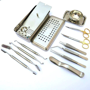 Kit d'instruments d'examen dentaire de 13 pièces en acier inoxydable, outils de diagnostic avec cassette, ensemble chirurgical - Product Image 5