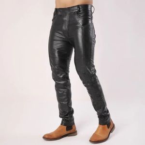 กางเกงหนังแกะผู้ชายแบบมีฝาปิด - Product Image 1