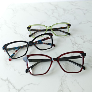 Monturas de Gafas de Acetato con Diseño Ojo de Gato, Montura Completa, Gafas Ópticas para Mujer, Uso Diario - Product Image 6