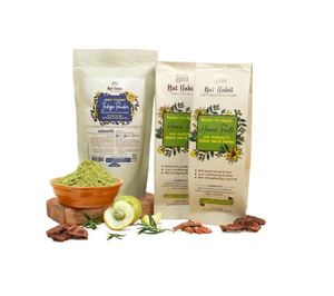 เนท ฮาบิท เฮนน่าเพสต์พร้อมใช้และผงอินดิโกออร์แกนิกคอมโบ – ชุดย้อมผมธรรมชาติสำหรับผมดำ เฮนน่า - Product Image 1