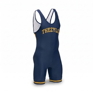 Quick-Dry Wrestling Singlet Moisture-Wicking Polyester Breathable Fabric Sweat-Wicking Stretch Training Uniform - Product Image 5