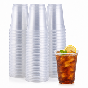 Gobelets en plastique givré de qualité alimentaire, jetables, transparents, pour fêtes, eau, jus, limonade, cocktails et bière - Product Image 6