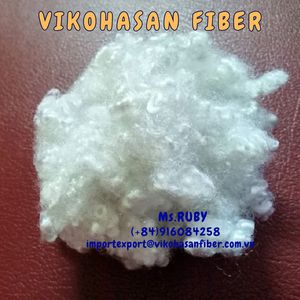 Fibra cortada de poliéster siliconado hueco conjugado reciclado sin fluorescencia, fabricante Vikohasan - Product Image 5