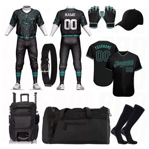 Uniforme de Béisbol Personalizado de Tela Lisa de Poliéster Transpirable, Conjunto de Jersey sin Mangas y Pantalones Cortos para Entrenamiento y Partidos - Product Image 1