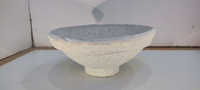 Bol décoratif vintage en papier mâché, grand modèle, design Art Déco, Wabi Sabi, forme personnalisable, décoration de table, logo personnalisé, décoration de salon