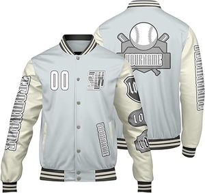 Veste d'hiver confortable pour homme, style Letterman, col montant, logo sur le devant, coupe-vent, haute qualité, écologique, à prix raisonnable - Product Image 1