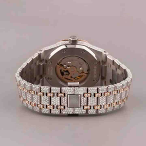 Reloj de pulsera para hombre Iced Presidential Square Face con diamantes cultivados, estilo antiguo de lujo, alta calidad, Hip Hop, con movimiento ETA - Product Image 3