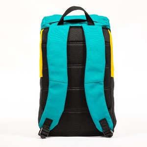 Yellow and blue color matching <b>backpack</b> <b>large</b> capacity sports <b>backpack</b> fashion <b>backpack</b> multifunctional <b>backpack</b> - Product Image 4