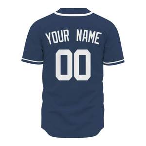 Maillot de baseball respirant de haute qualité 2025 pour le printemps et l'été, manches courtes, impression personnalisée, services OEM, vente en gros, séchage rapide - Product Image 2