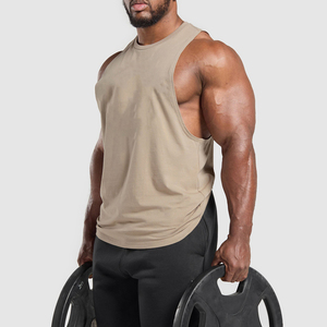 Débardeurs de sport respirants en coton pour hommes, sans manches, pour l'entraînement, débardeurs musclés, t-shirts sans manches d'été - Product Image 5