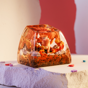 Keycaps Artisanat Forêt Mystique, Keycaps Artisanat Personnalisé, Keycaps Anime Mignons, Keycaps Verts, Ensemble de Keycaps, Keycaps en Bois - Product Image 6