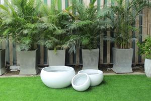 Ensemble de jardinières en béton GRC écologiques style ferme, modernes, pour jardin, balcon et intérieur – Vente chaude - Product Image 3