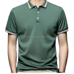 Los hombres más vendidos de alta calidad para camisetas de polo Polos de golf transpirables personalizados con mangas largas y cortas Patrón sólido - Product Image 1