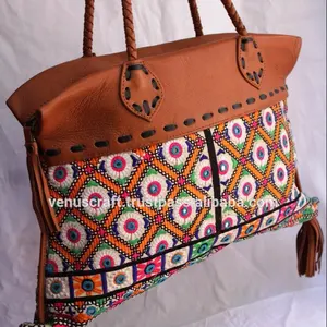 Banjara-bandolera de cuero con flecos para mujer, bolso de hombro, estilo bohemio