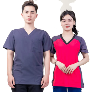 Manufacturers Verified ODM/OEM Highest Quality Anti-Wrinkle Fashion Scrubs Uniform Shirt <b>Men</b> Eco-Friendly Hospital Use - Product Image 6