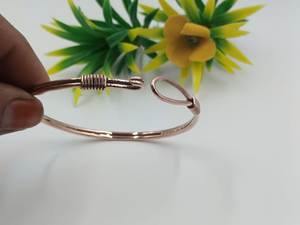 Handcrafted Copper Alloy Cuff Bangles Vintage Style Unisex Bangles Textured Surface Boheian Jewelry therapy <b>healing</b> - Product Image 6