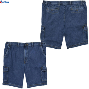 Pantalones Cortos de Mezclilla Cargo Utilitarios de 6 Bolsillos, Estilo Hip Hop Urbano, Vintage, Casual, Personalizados, para Hombre, Cintura Alta, Pierna Recta, Transpirables - Product Image 5