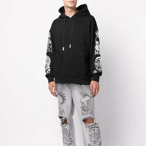 Nouveau Hoodie Homme Imprimé en Tissu Confortable et Robuste, Fabriqué en Usine, Effet Vieilli, Prix Abordable, Matière Durable - Product Image 2