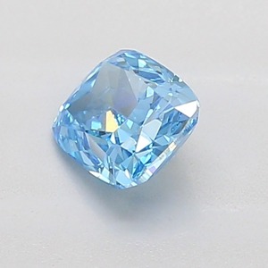 Diamant de 0,92 ct, coupe coussin, bleu vif fantaisie, clarté VS1, excellente taille, diamant certifié pour bijoux de luxe et fiançailles - Product Image 2