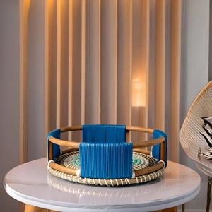 Antique Style Rattan Serving <b>Tray</b> Vanity <b>Tray</b> Perfect For Guest Bathroom Amenities Display <b>Tray</b> And <b>Perfume</b> Display <b>Tray</b> - Product Image 5